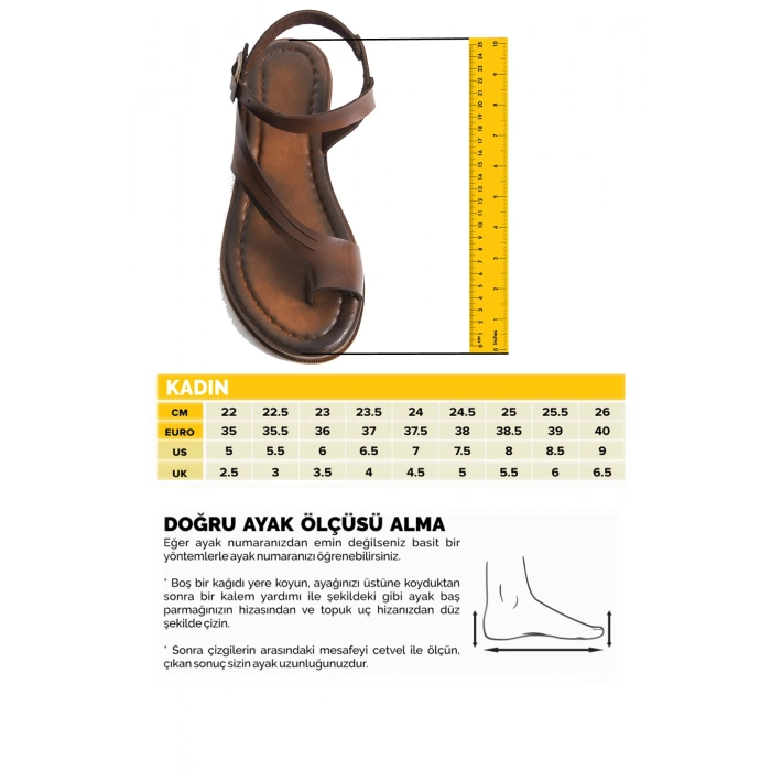 Saver Düz Çapraz Bant Bodrum Sandalet