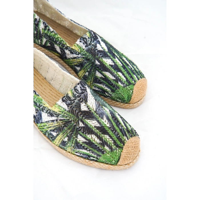 Jungle Çok Renkli Örgü Triko Kadın Espadril