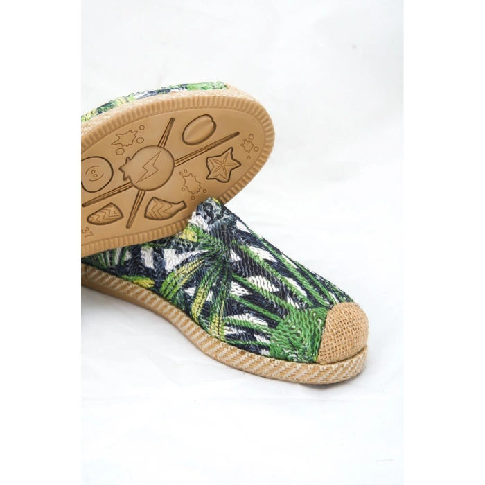 Jungle Çok Renkli Örgü Triko Kadın Espadril