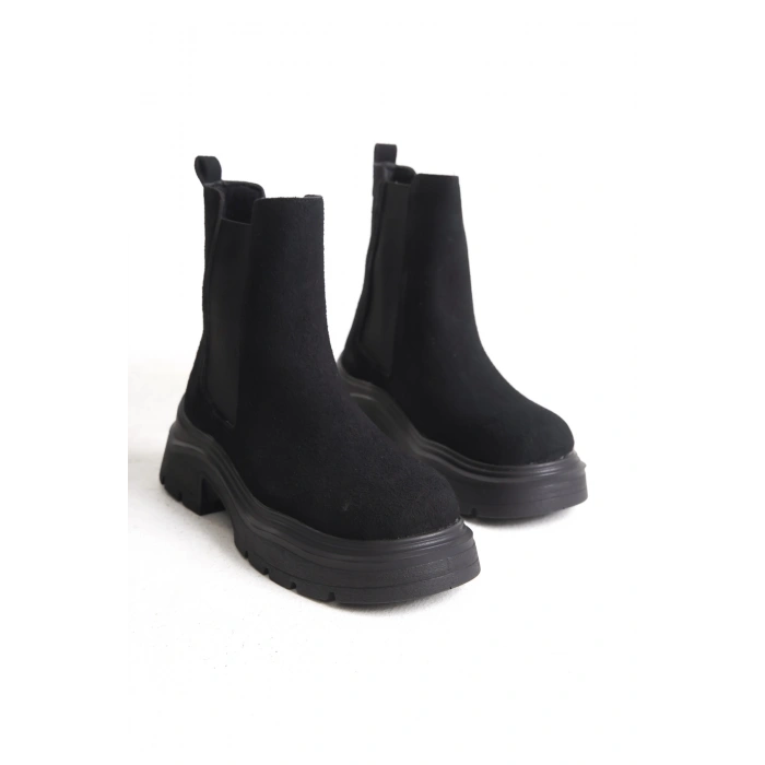 Chelsea Kadın Yandan Lastikli Günlük Kalın Taban Bot