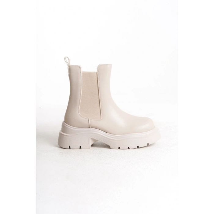 Chelsea Kadın Yandan Lastikli Günlük Kalın Taban Bot