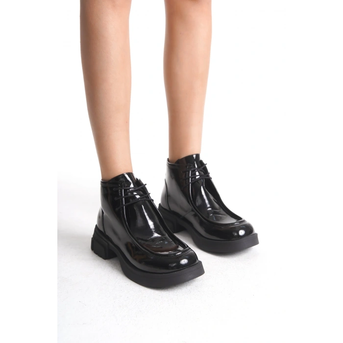 London Yarım Boğaz Bağcıklı Kalın Taban Günlük Rahat Bot