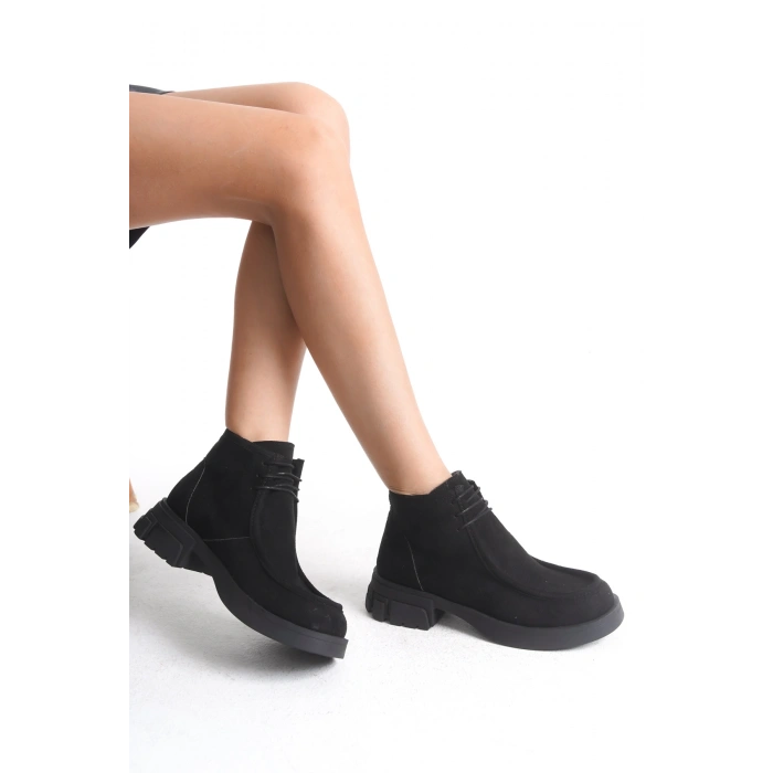 London Yarım Boğaz Bağcıklı Kalın Taban Günlük Rahat Bot