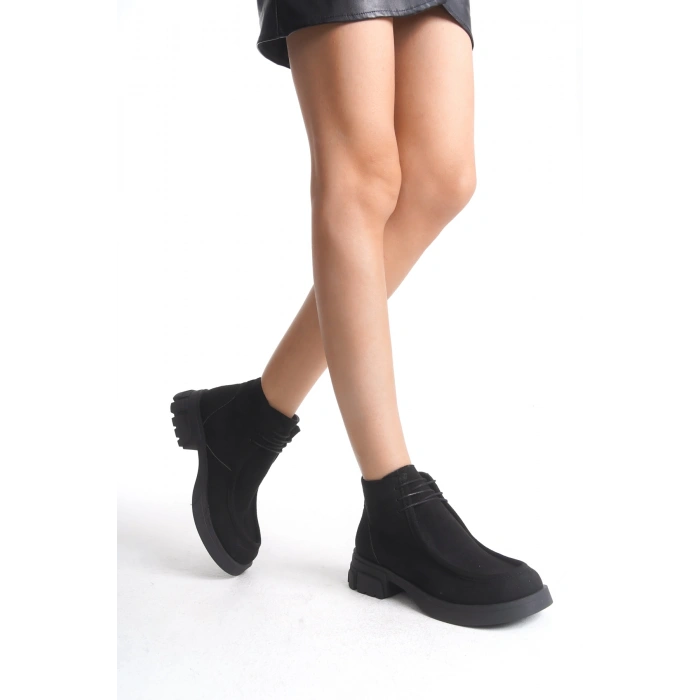 London Yarım Boğaz Bağcıklı Kalın Taban Günlük Rahat Bot