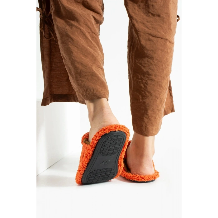 Nelly Düğmeli Detaylı Havlu Kadın Ev Terliği