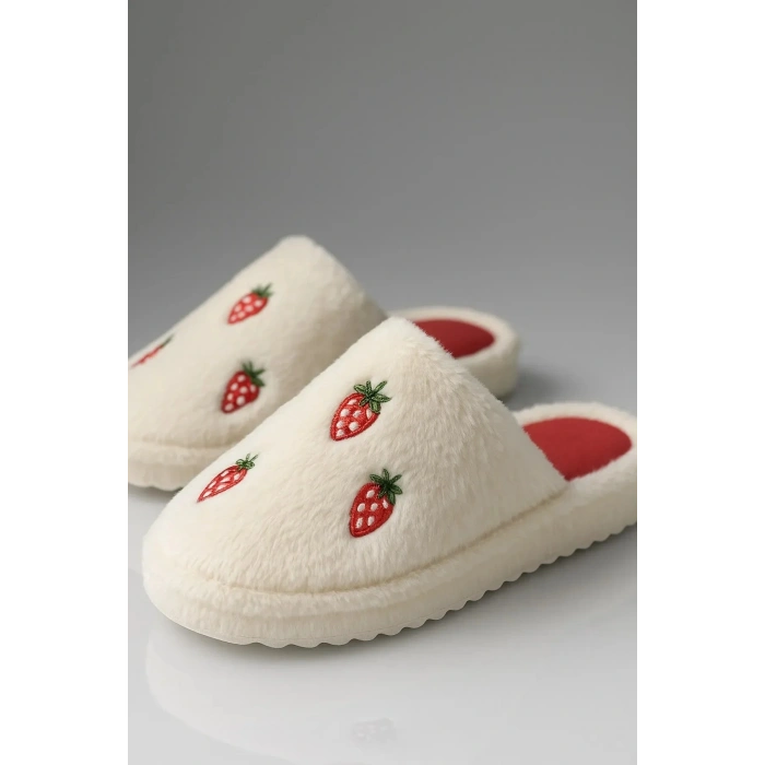 Sevimli Kadın Ev Teliği Sessiz Hafif Yumuşak Taban Nakışlı