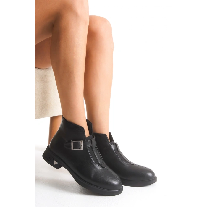 Nora Kadın Düz Taban Önden Lastikli Günlük Bot