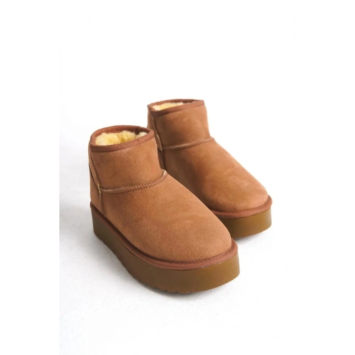 Andra Taba Kadın Kalın Taban Süet İçi Kürklü Rahat Günlük Bot