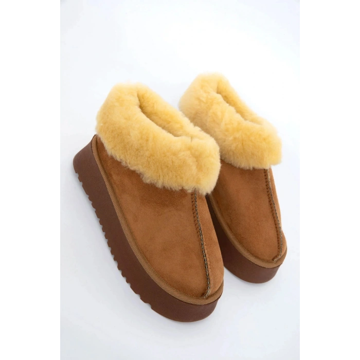 Alice Taba Kadın İç Ve Dışı Kürklü Kalın Taban Ayakkabı
