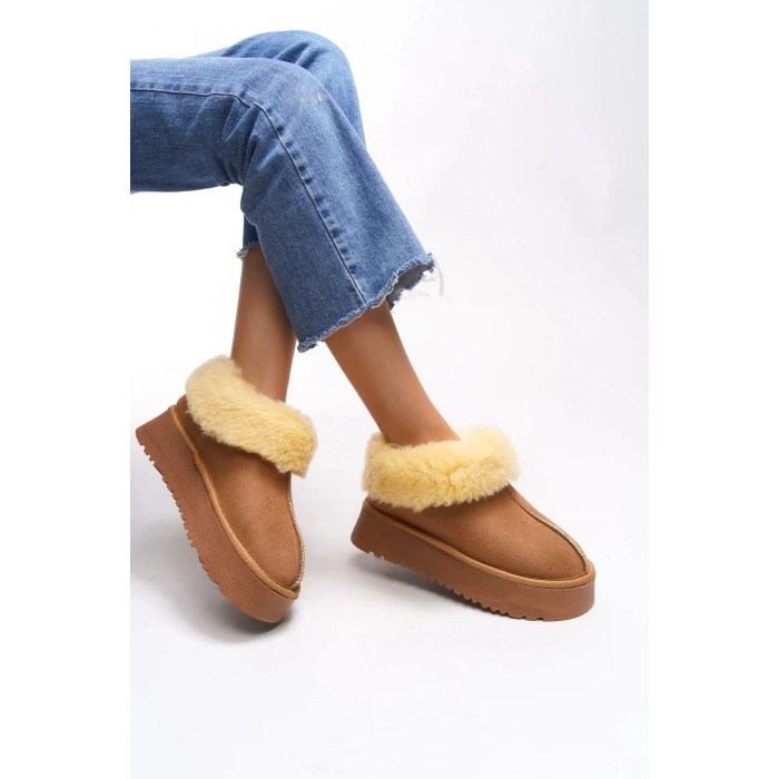 Alice Taba Kadın İç Ve Dışı Kürklü Kalın Taban Ayakkabı