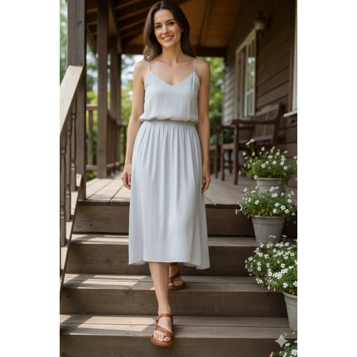 Luna Kadın Taba Hakiki Deri Parmak Arası Düz Günlük Konforlu Sandalet