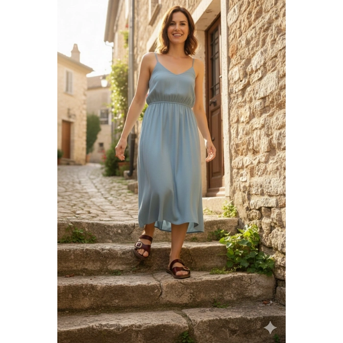 Leda Kadın Toka Detaylı Rahat Kaymaz Taban Şık Terlik