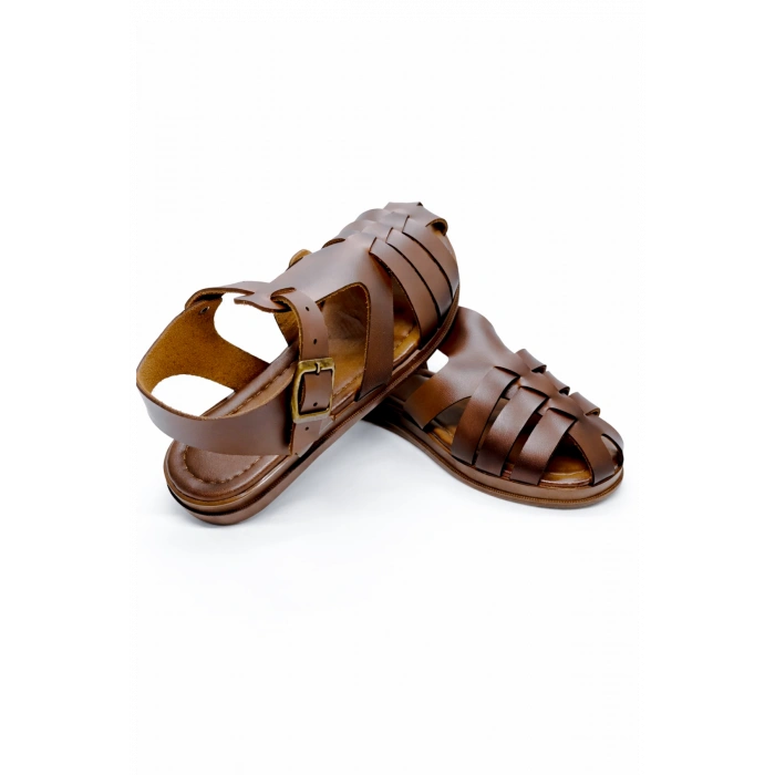 Mera Kadın Dört Bantlı Ayarlanabilir Bodrum Tipi Rahat Sandalet