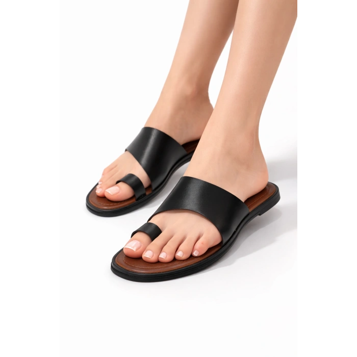 Marjan Kadın Kavisli Rahat Kaymaz Taban Terlik