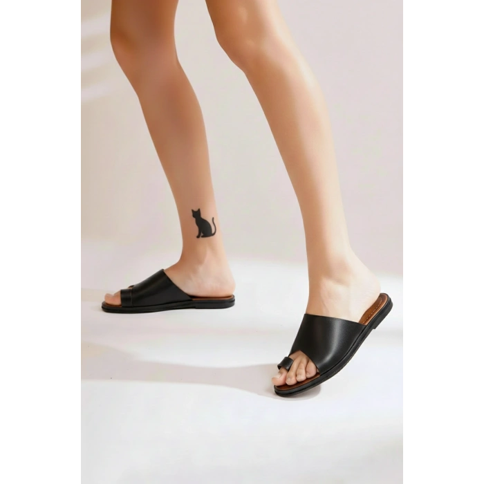 Marjan Kadın Kavisli Rahat Kaymaz Taban Terlik