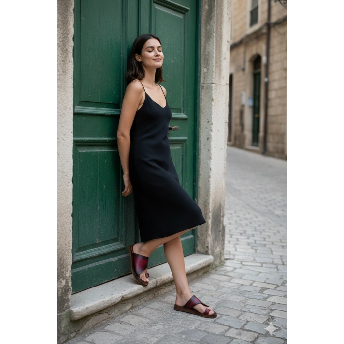 Marjan Kadın Kavisli Rahat Kaymaz Taban Terlik