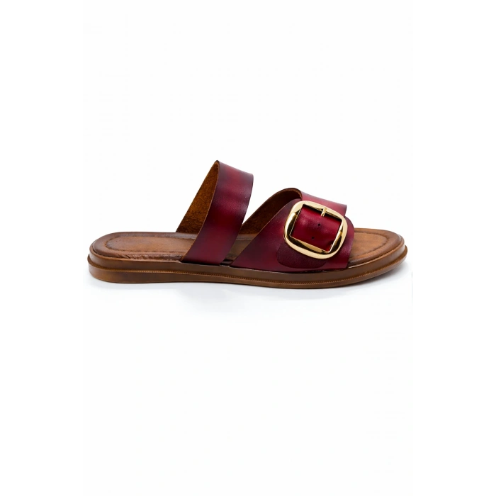 Leda Kadın Toka Detaylı Rahat Kaymaz Taban Şık Terlik