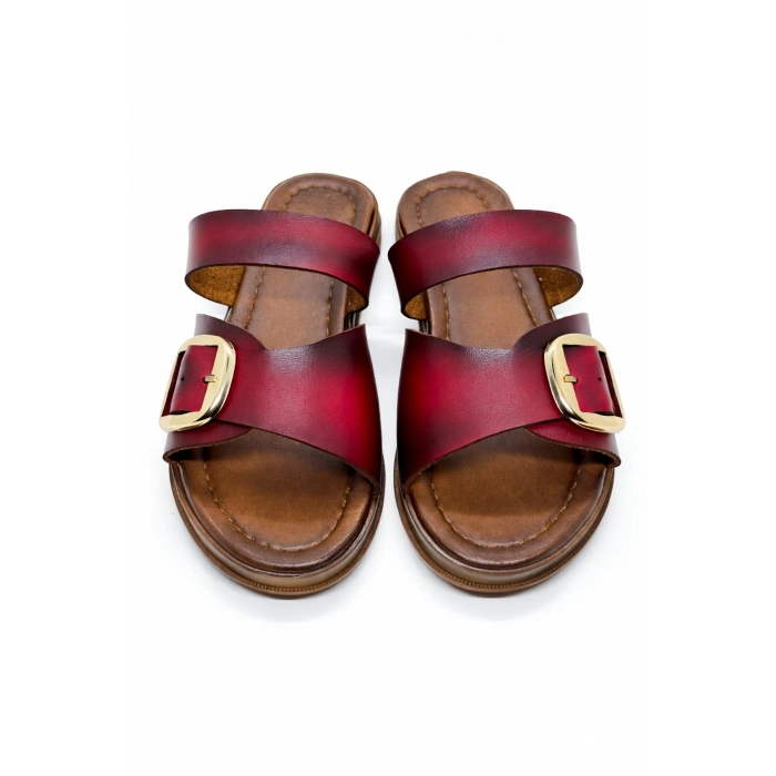 Leda Kadın Toka Detaylı Rahat Kaymaz Taban Şık Terlik