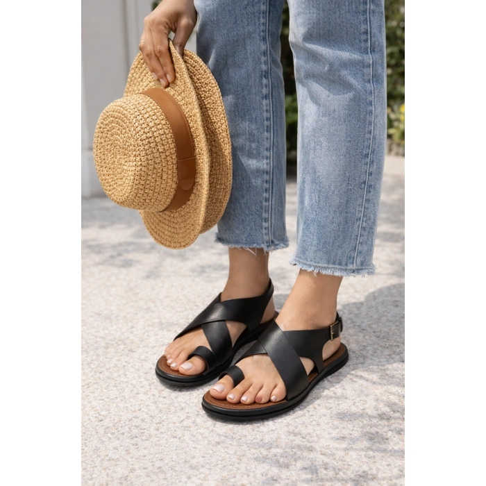 Hora Kadın Bodrum Tipi Rahat Günlük Sandalet