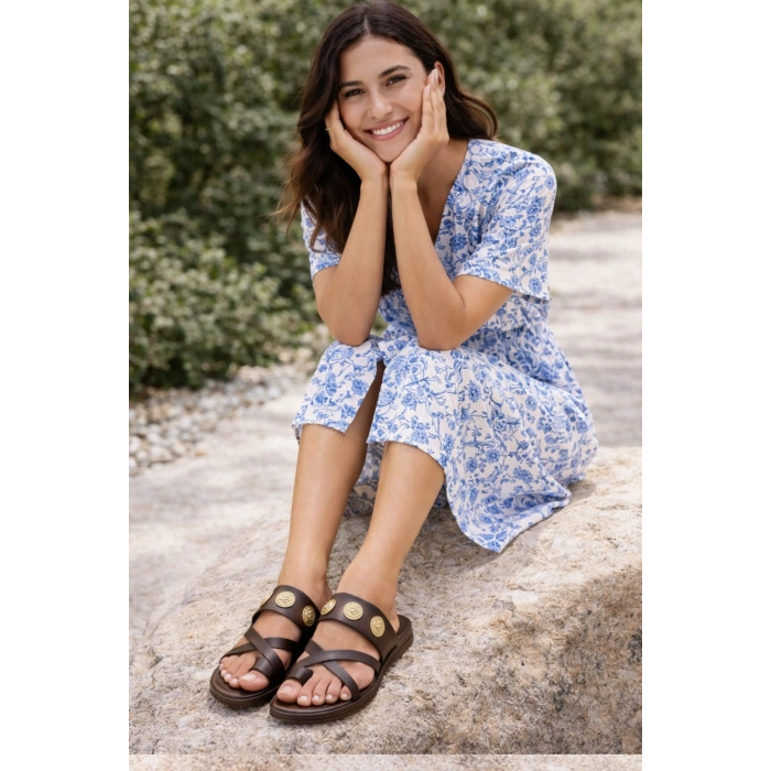 Lali Kadın Aksesuar Detaylı Rahat Kaymaz Taban Şık Terlik