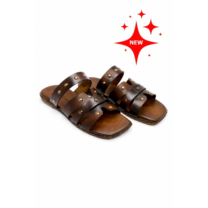 Lois Kadın Troklu Rahat Kaymaz Taban Küt Burun Terlik