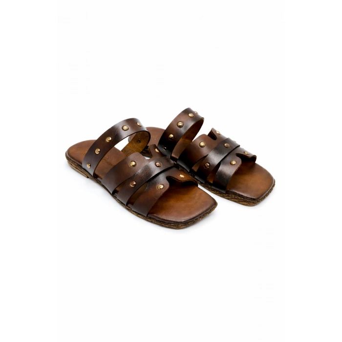 Lois Kadın Troklu Rahat Kaymaz Taban Küt Burun Terlik