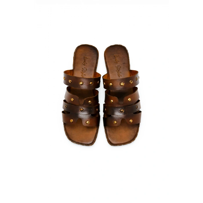 Lois Kadın Troklu Rahat Kaymaz Taban Küt Burun Terlik