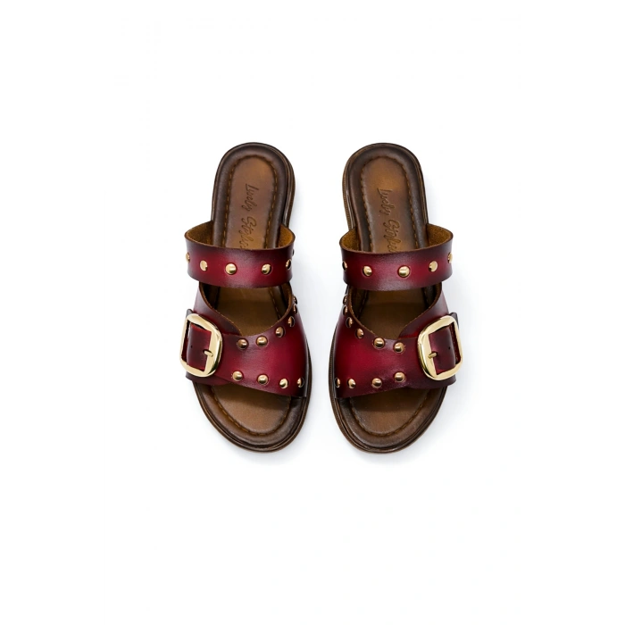 Leda Kadın Trok Detaylı Kaymaz Taban Şık Rahat Terlik