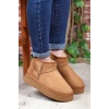 Andra Taba Kadın Kalın Taban Süet İçi Kürklü Rahat Günlük Bot