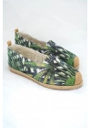 Jungle Çok Renkli Örgü Triko Kadın Espadril