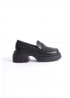 Monisa Kadın Kalın Taban Loafer Makosen Günlük Ayakkabı