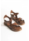 Anita Çapraz Düz Sade Bodrum Sandalet