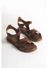 Anita Çapraz Düz Sade Bodrum Sandalet