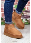 Andra Taba Kadın Kalın Taban Süet İçi Kürklü Rahat Günlük Bot