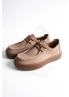 Vita Hakiki Deri Nubuk Comfort Taban Bağcıklı Günlük Ayakkabı Elde Yapım