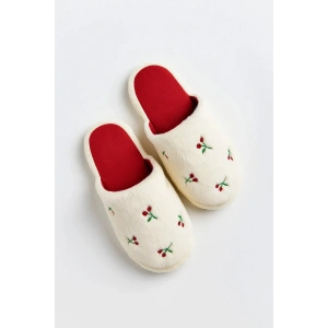 Sevimli Kadın Ev Teliği Sessiz Hafif Yumuşak Taban Nakışlı