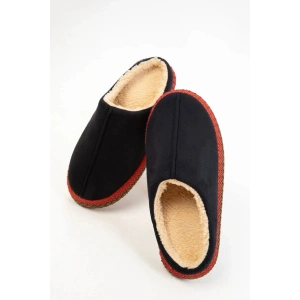 Kadın İçi Kürklü Hasır Şerit Detaylı Rahat Sessiz Ev Terliği