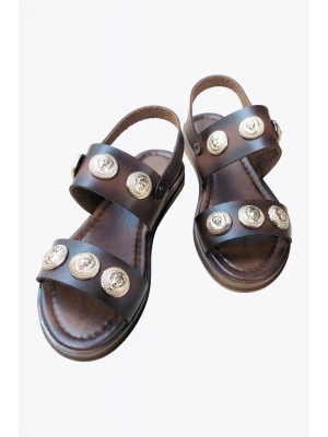 Lidya Boncuklu Rahat Bodrum Sandalet