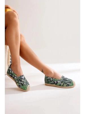 Jungle Çok Renkli Örgü Triko Kadın Espadril