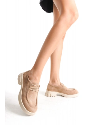 Marisa Kadın Kalın Taban Loafer Makosen Ayakkabı