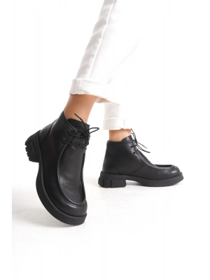 London Yarım Boğaz Bağcıklı Kalın Taban Günlük Rahat Bot