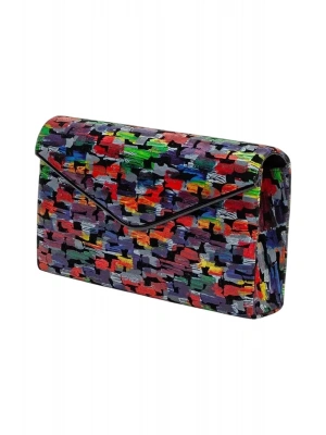 Zincir Askılı Renkli Şık İtalyan Portföy Çanta