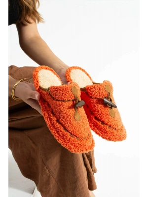 Nelly Düğmeli Detaylı Havlu Kadın Ev Terliği