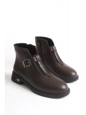 Nora Kadın Düz Taban Önden Lastikli Günlük Bot