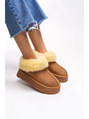 Alice Taba Kadın İç Ve Dışı Kürklü Kalın Taban Ayakkabı