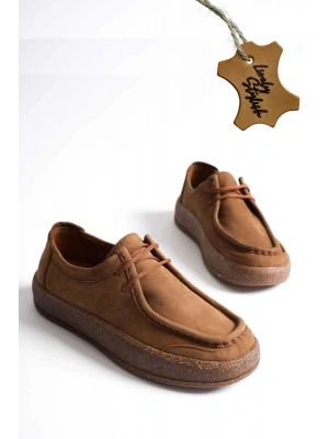 Vita Hakiki Deri Nubuk Comfort Taban Bağcıklı Günlük Ayakkabı Elde Yapım