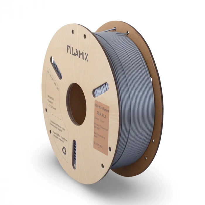 Filamix Silk PLA+ Gümüş Filament 1.75mm 1 Kg