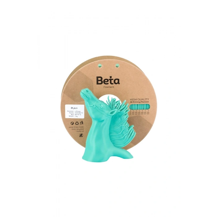 Beta PLA+ Aqua Green Filament 1.75mm 1 Kg