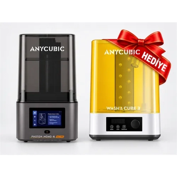 Anycubic Mono 4 Ultra+Wash Cure 3 HEDİYE