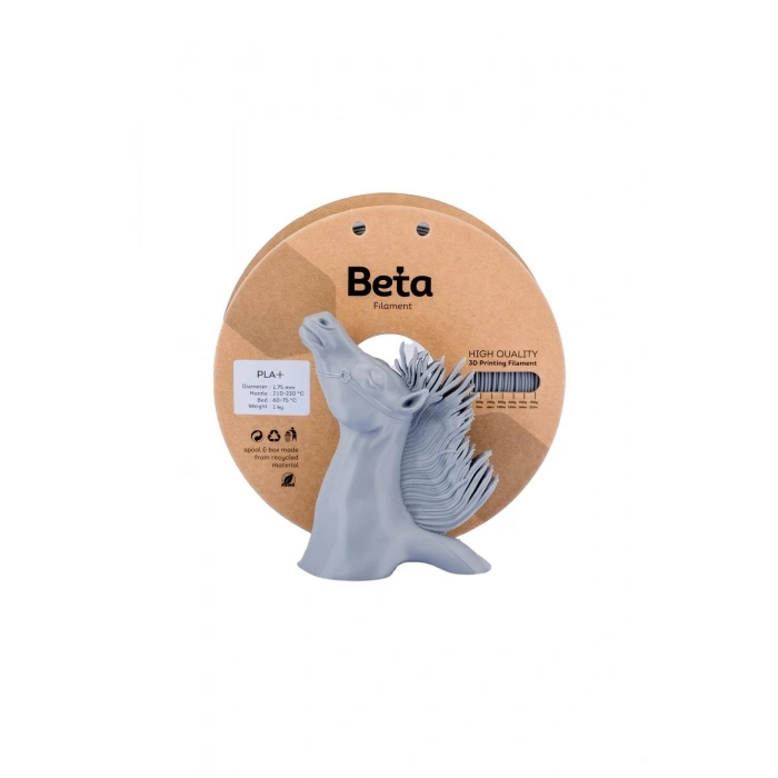 Beta PLA+ Filament Gri 1.75mm 1 Kg
